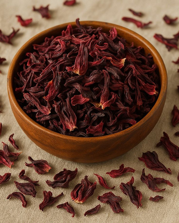 چای ترش قرمز ایرانی 🌺 خشکشده اصولی، درشتگل و بسیار خوشرنگ. مناسب دمنوش آرامبخش، لاغری و تنظیم فشارخ