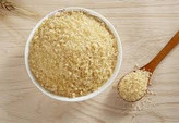 2️⃣ نمای نزدیک ژلاتین خالص در ظرف شیشهای برای ژله و چیزکیک 🍰💎